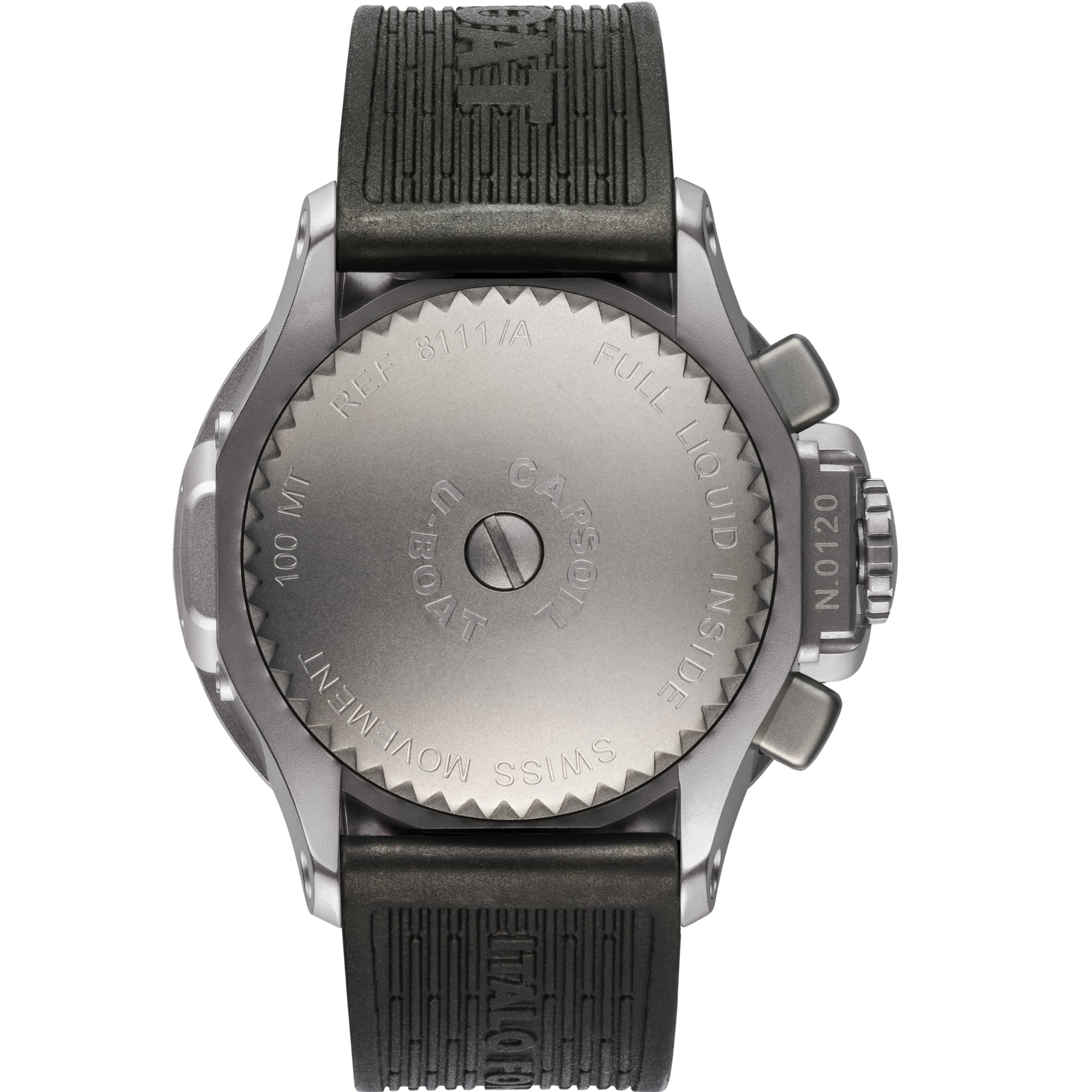 U-Boat Men's Black Capsoil Chronograph Watch