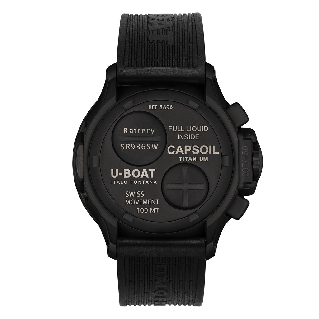 U-Boat Capsoil 45 Chrono Titanium DLC Men's Watch