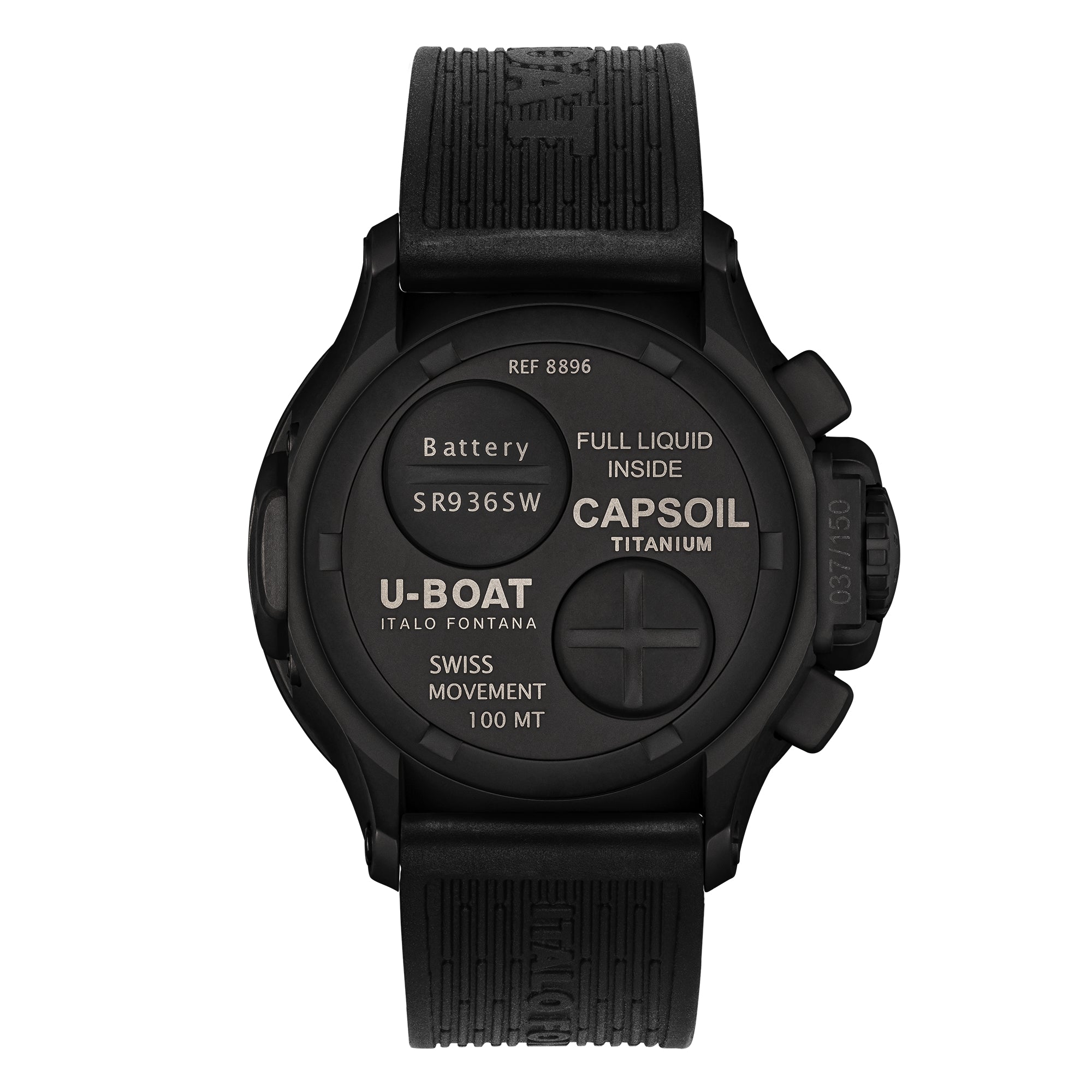U-Boat Capsoil 45 Chrono Titanium DLC Men's Watch