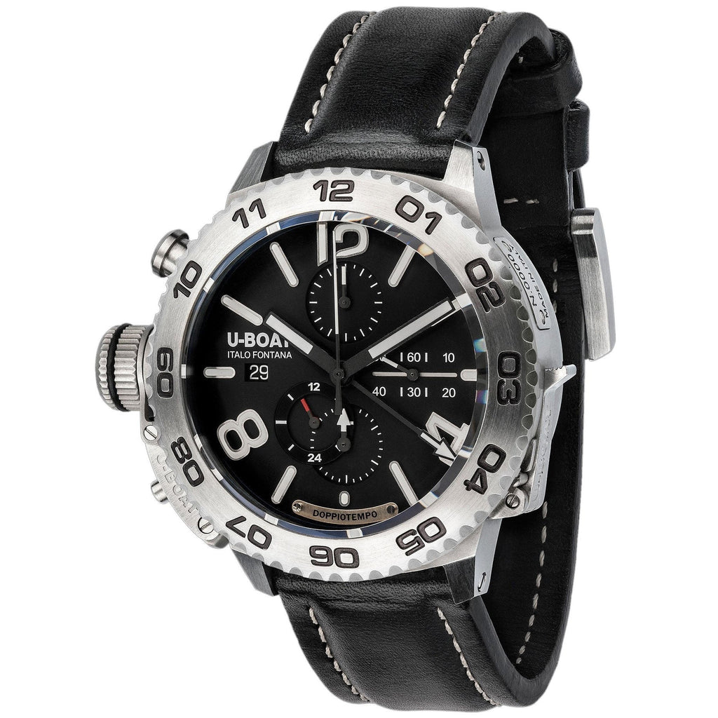 U-Boat Men's Black Doppiotempo Chronograph Watch