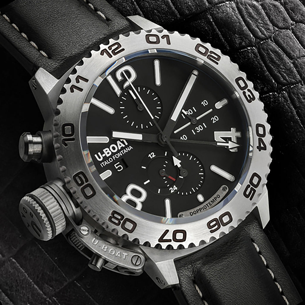 U-Boat Men's Black Doppiotempo Chronograph Watch
