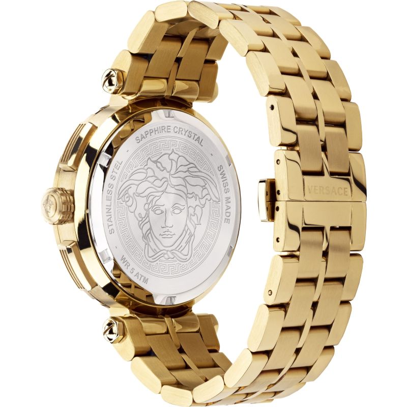 Versace Greca Chrono Men's Gold Watch