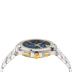 Versace Greca Logo CHR Men's Blue Watch