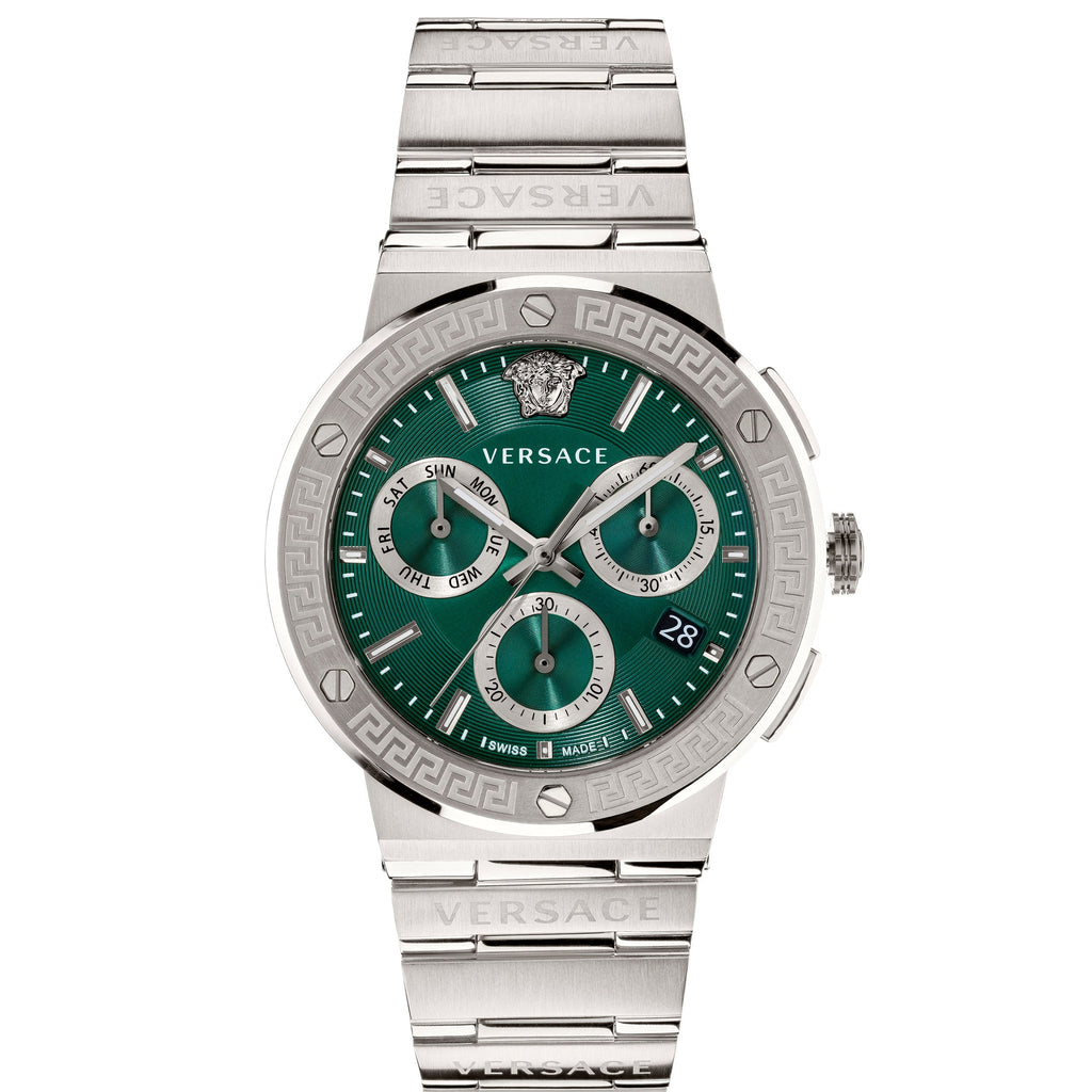 Versace Greca Logo Men's Green Watch