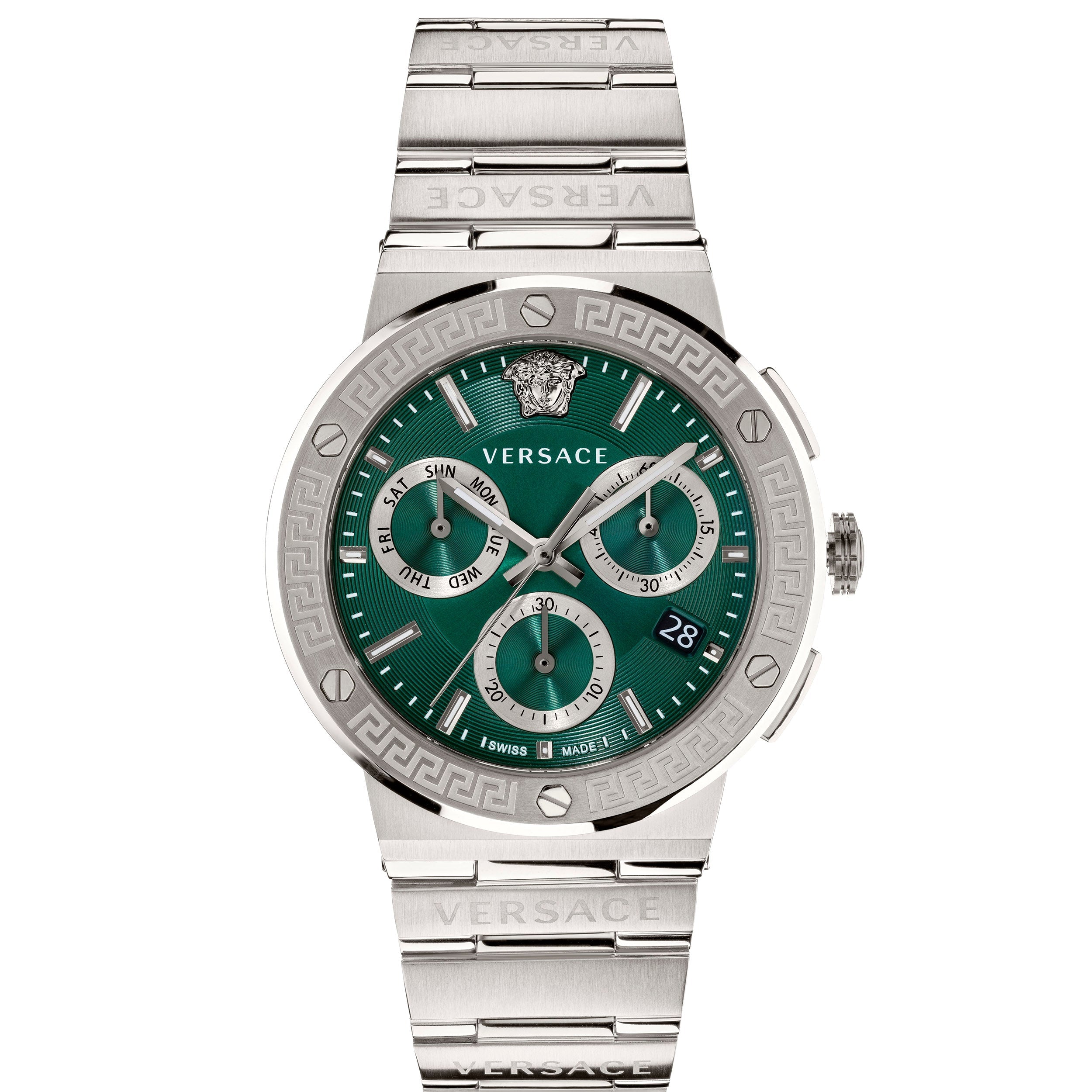 Versace Greca Logo Men's Green Watch