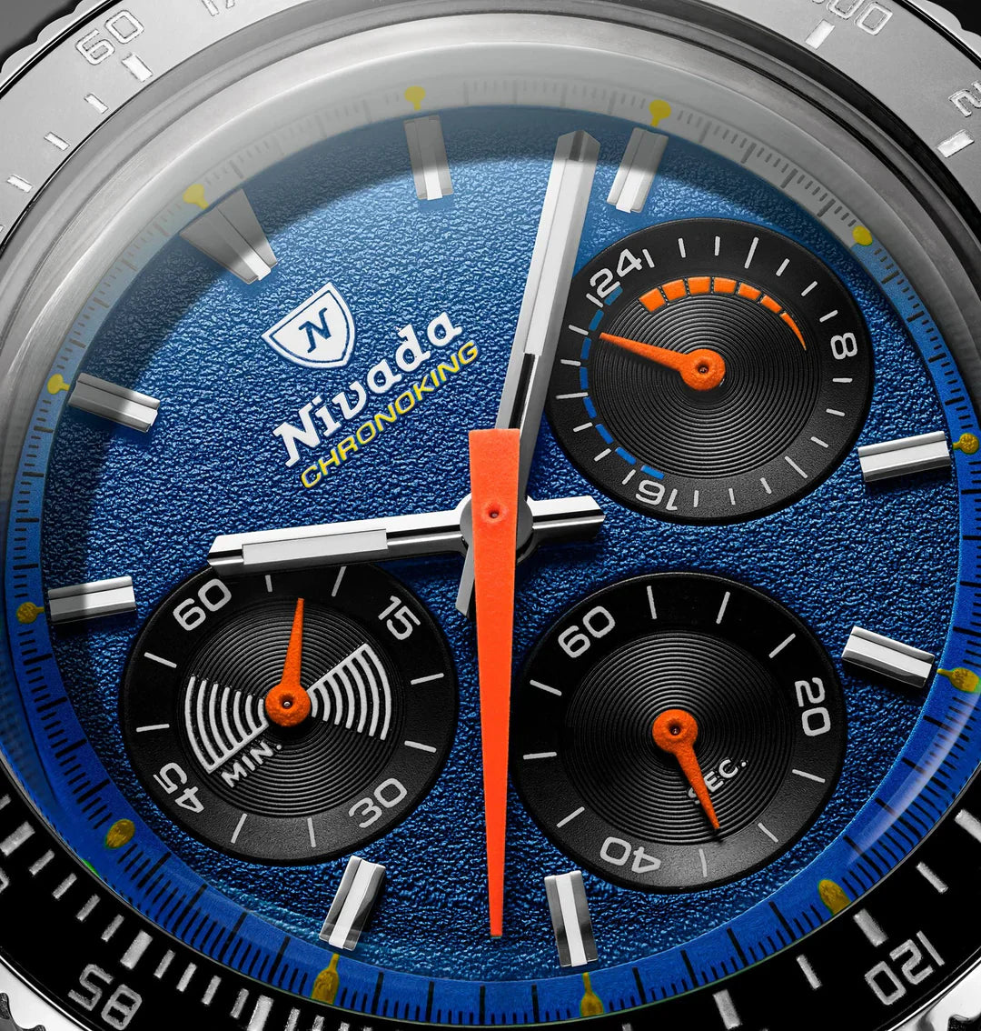 Chronoking Mecaquartz Racing Blue | 38mm, Mens Watch