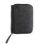 Credit Card - Alcantara Zipper Wallet - Space Grey