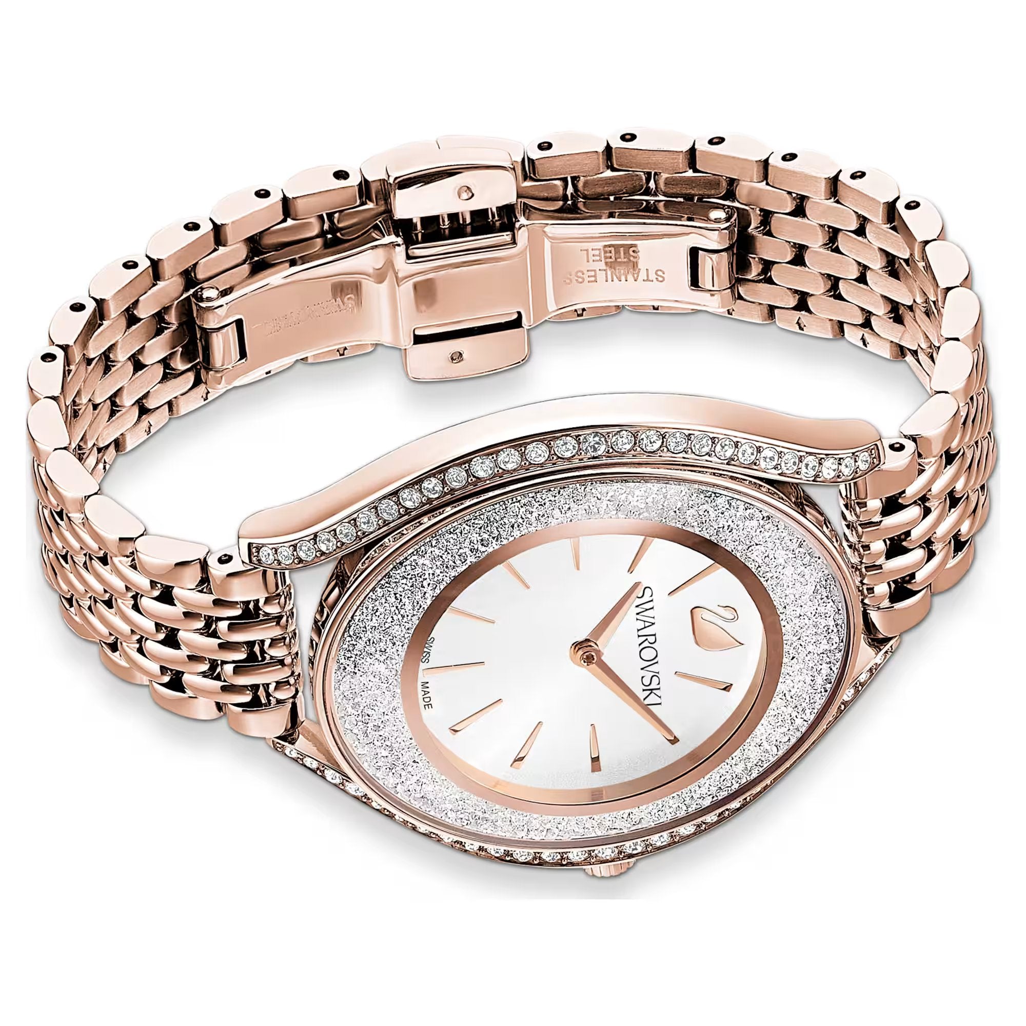Swarovski Crystalline Aura Ladies Rose Gold Watch