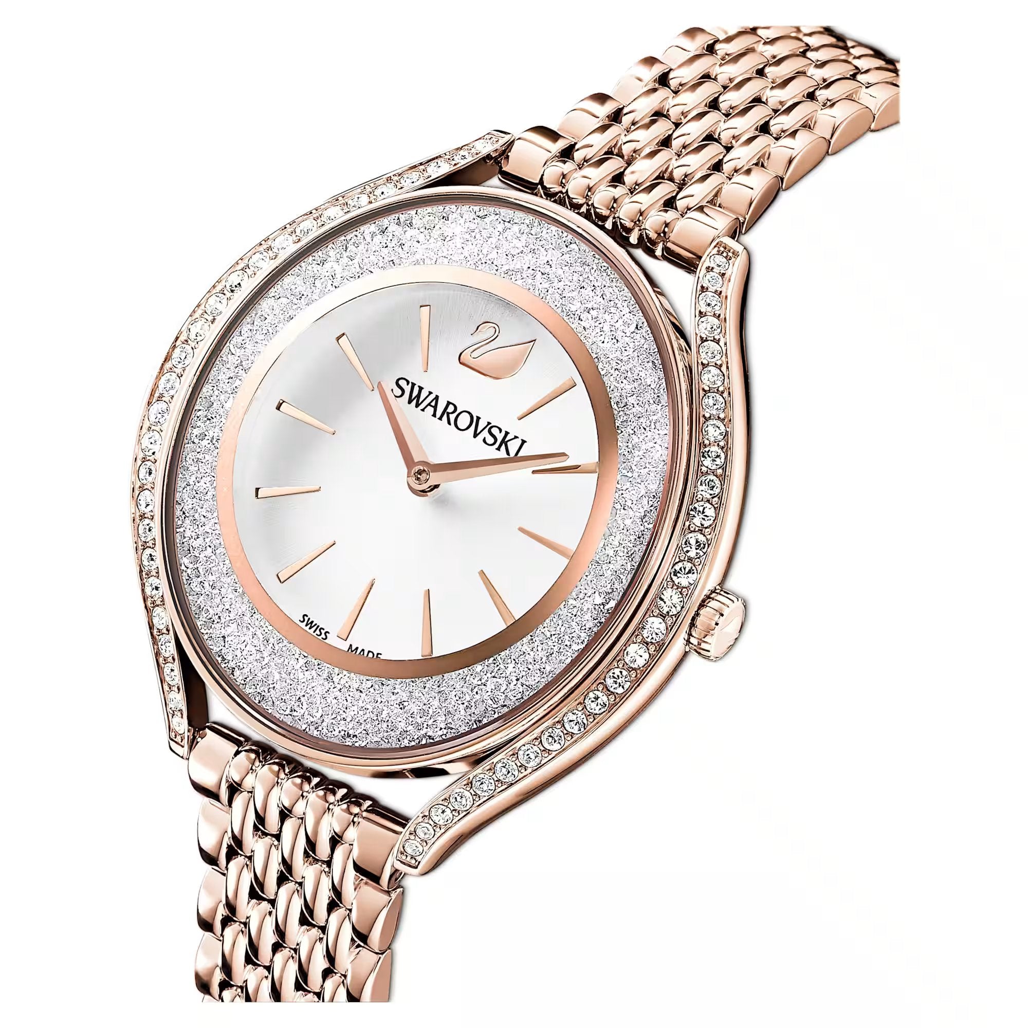 Swarovski Crystalline Aura Ladies Rose Gold Watch