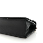 Grained Calfskin Medium Diorama Flap Bag Black