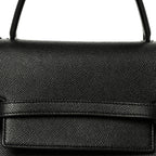 Grained Calfskin Micro Belt Bag Black