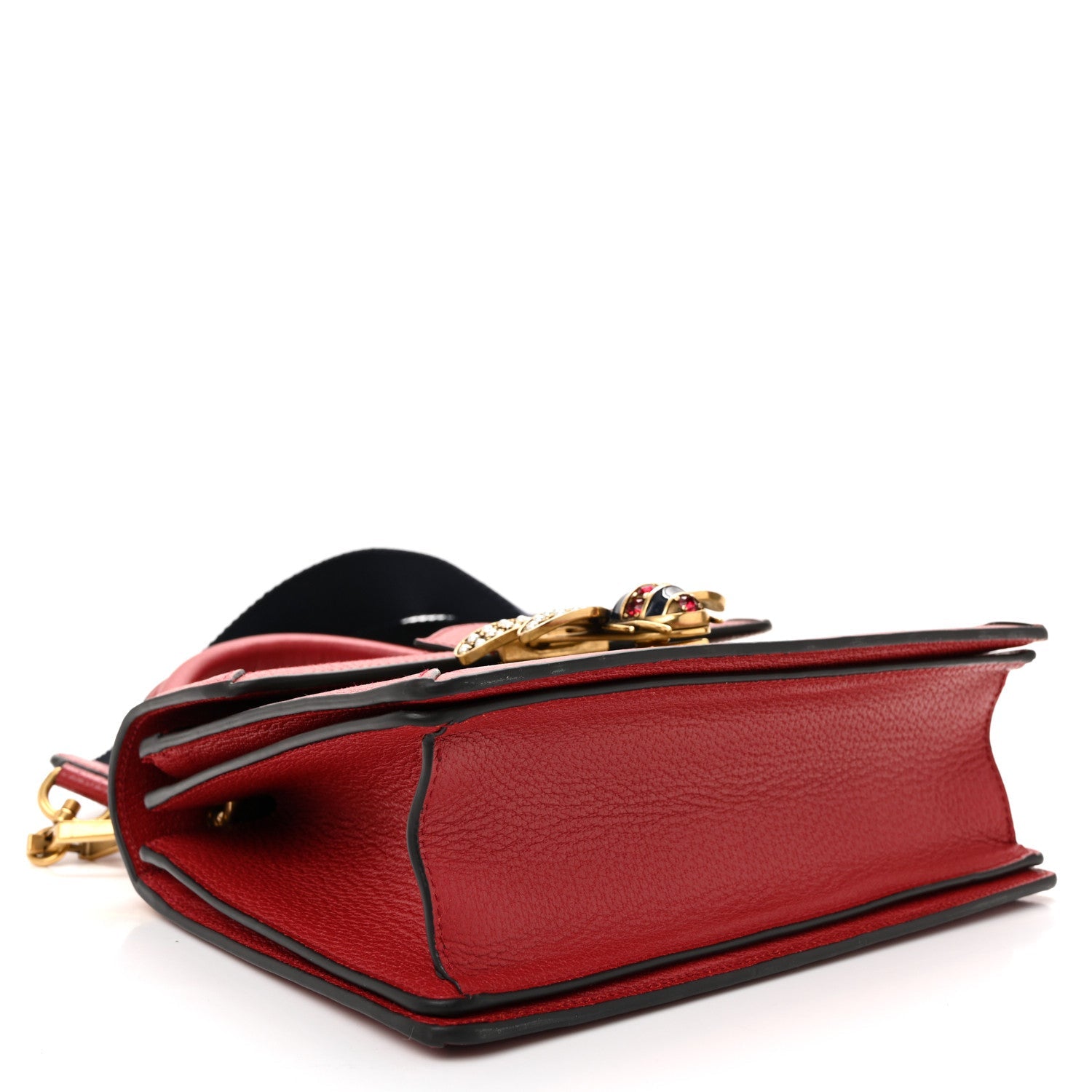 GG Supreme Monogram Small Queen Margaret Top Handle Bag Red