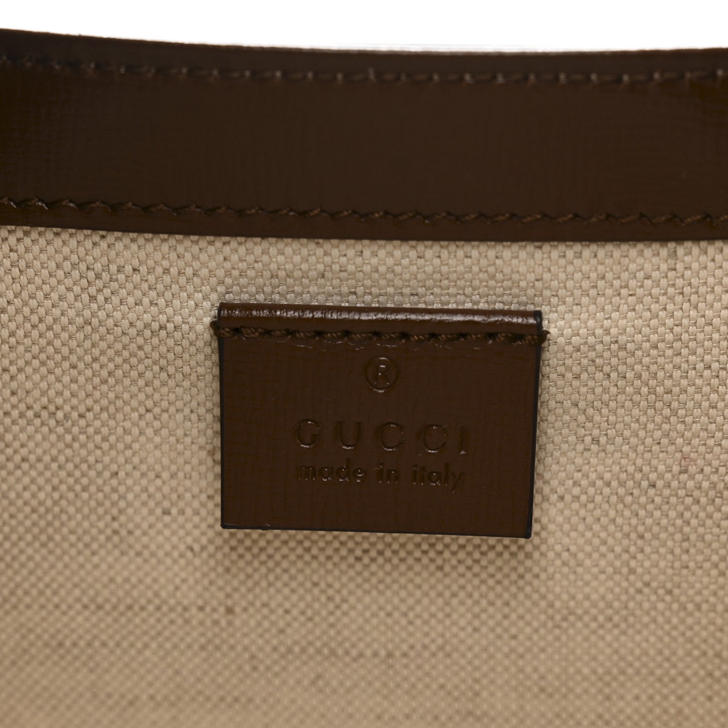 GG Supreme Monogram Azalea Calfskin Mini Horsebit 1955 Foldover Top Handle Bag Beige Ebony Brown Sugar
