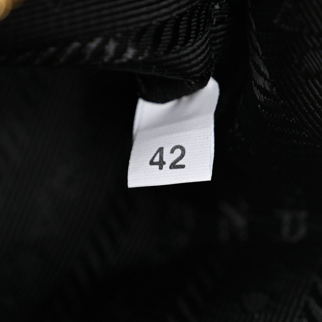 Tessuto Nylon Saffiano Mini Re-Edition 2005 Bag Black