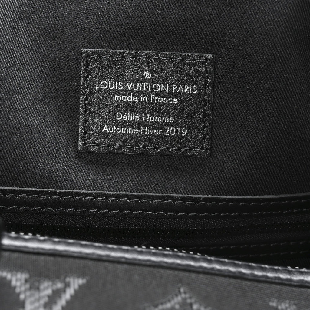 Jacquard Monogram Light Up Keepall Bandouliere 50  Black
