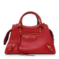 Grained Calfskin Neo Classic Gold Hardware S City Medium Red