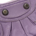 Agneau Arena Le Cagole Mini Purse With Chain Lilac