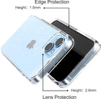Entronix Case Compatible with iPhone XS Max - [Hard Back] Glitter Clear