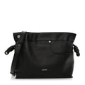 Shiny Calfskin Medium Panta Flamenco Knot Bag Vintage Brown