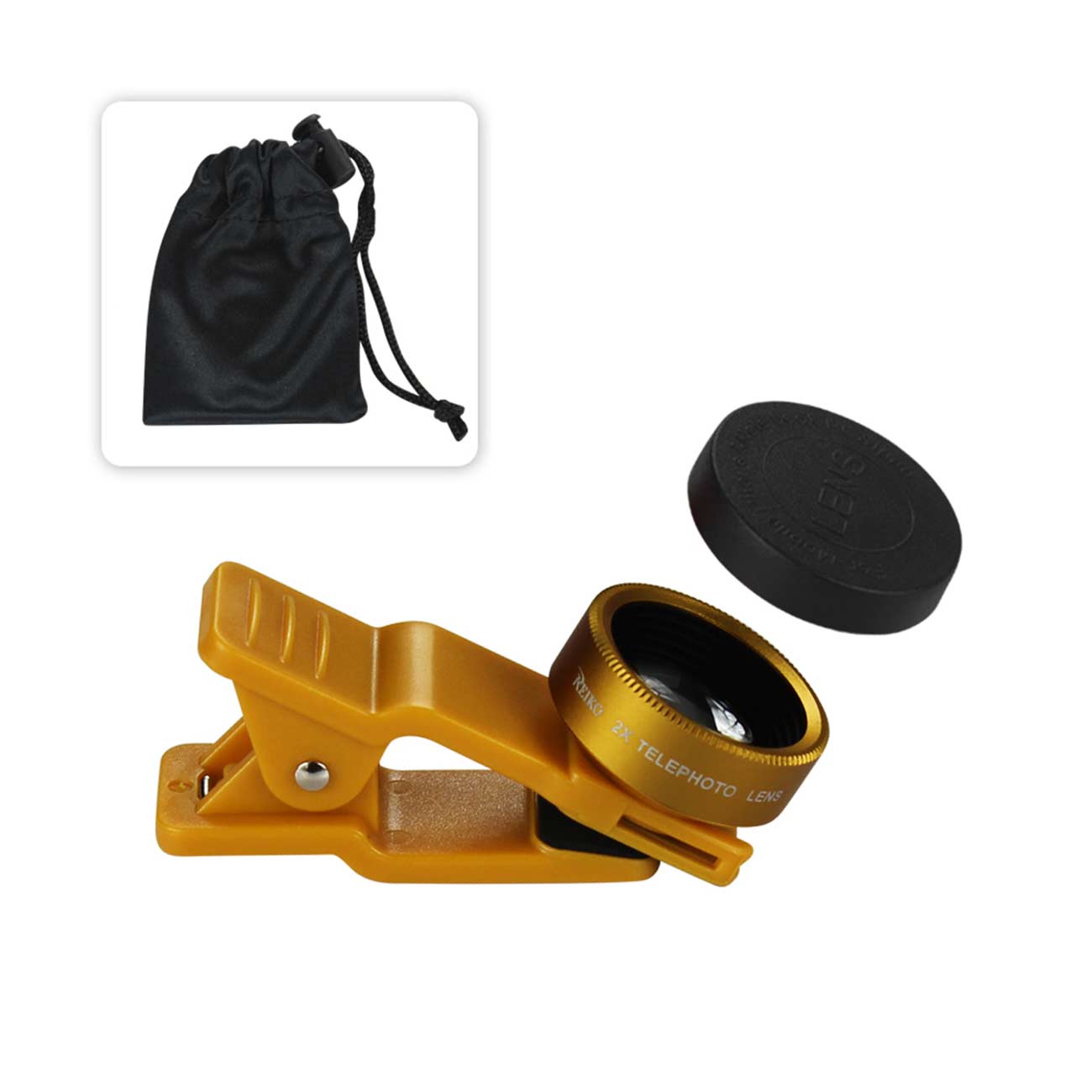 2X Teleconverter Lens Yellow For Iphone 6S/ 7/ 8 / Plus And Smartphones