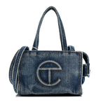 Denim Small Shopping Bag Blue