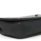 Calfskin Diamond Embossed Medium New Chic Flap Dark Grey