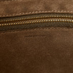 Soft Grained Calfskin Sangle Bucket Bag Taupe