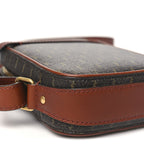 Canvas Smooth Calfskin Le Monogramme Crossbody Pouch Chestnut