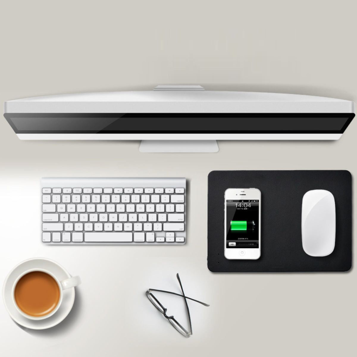 Superpower Pad 2 In 1 iPhone Wireless Charger; And Mouse Pad