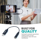 Movo UCMA-1 F 3.5mm TRS Mic to USB Type-C Dongle