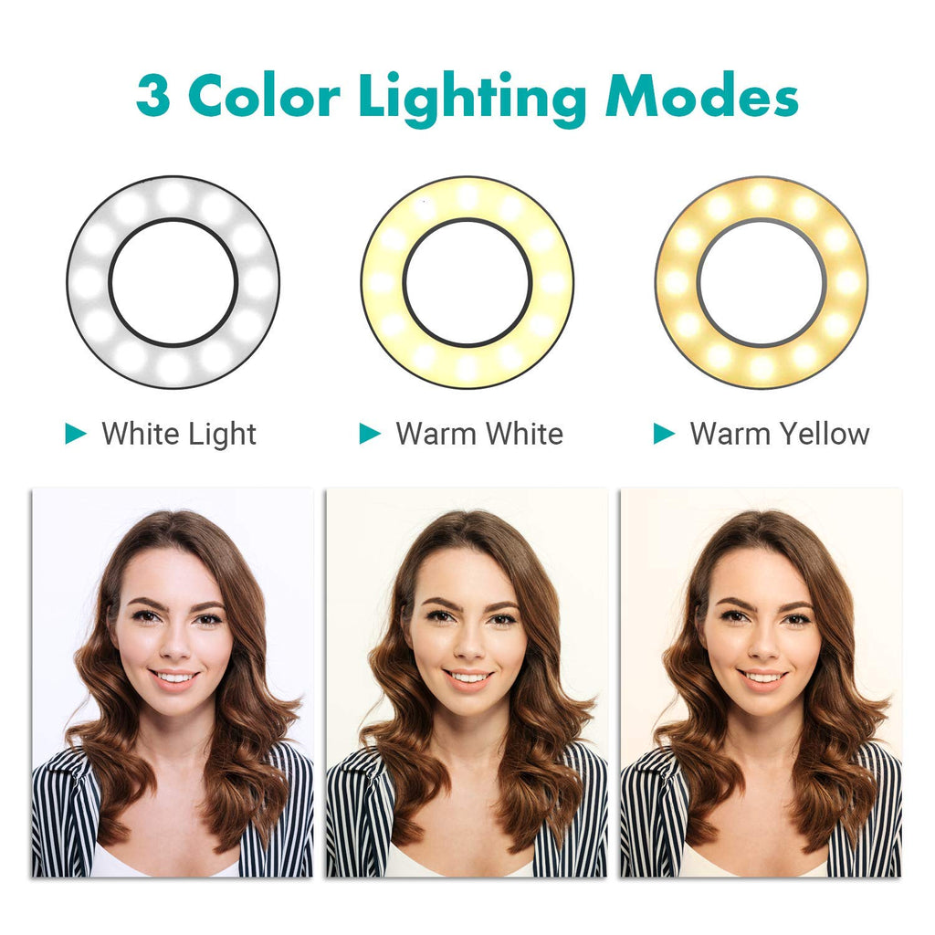 Movo VGC-3 Selfie Ring Light Stand - Complete Mobile Studio