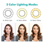Movo VGC-3 Selfie Ring Light Stand - Complete Mobile Studio