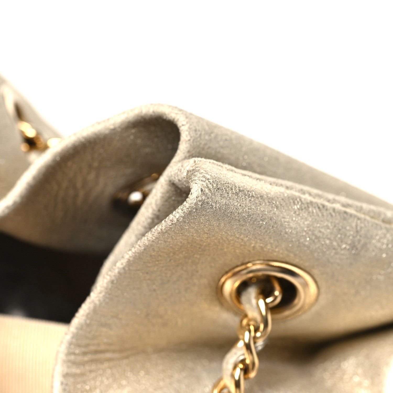 Metallic Lambskin Quilted Small In Seoul Backpack Light Gold