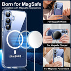 Entronix Bundle Compatible with Galaxy S24 - [Magnetic] Clear Case & 1 Clear Screen Protector