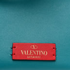 Calfskin Vlogo Bucket Bag Blue
