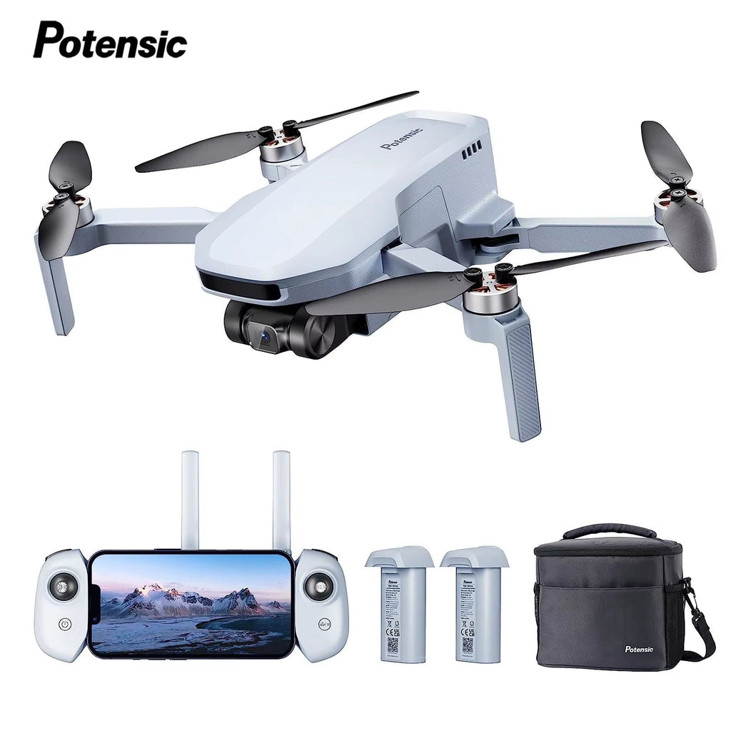 C0 Single Axis Gimbal 4K GPS Drone - Professional Model under 249G with 4KM Range for Adults and Beginners - 2 Batteries