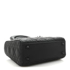 Ultra Matte Calfskin Cannage Small My ABCDior Lady Dior Black