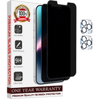 Entronix Anti-Spy Privacy Screen Protector & Camera Lens Protector Compatible with iPhone 11 Pro Max - 4-Piece Combo