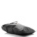Calfskin Flat Drawstring Tote Black
