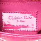 Patent Cannage Mini Lady Dior Pink