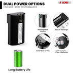 Megaphone 50W Bluetooth Rechargeable Portable Bullhorn 1100 Yards - Matte