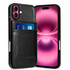 Entronix Case Compatible with iPhone 16 Plus - [6 Slot Card Holder] Slim Leather Wallet
