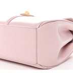 Satinated Calfskin Mini 16 Top Handle Bag Pastel Pink