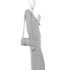 Lambskin Quilted Small Boy Flap Grey