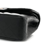 Lambskin Quilted Small Double Flap Black