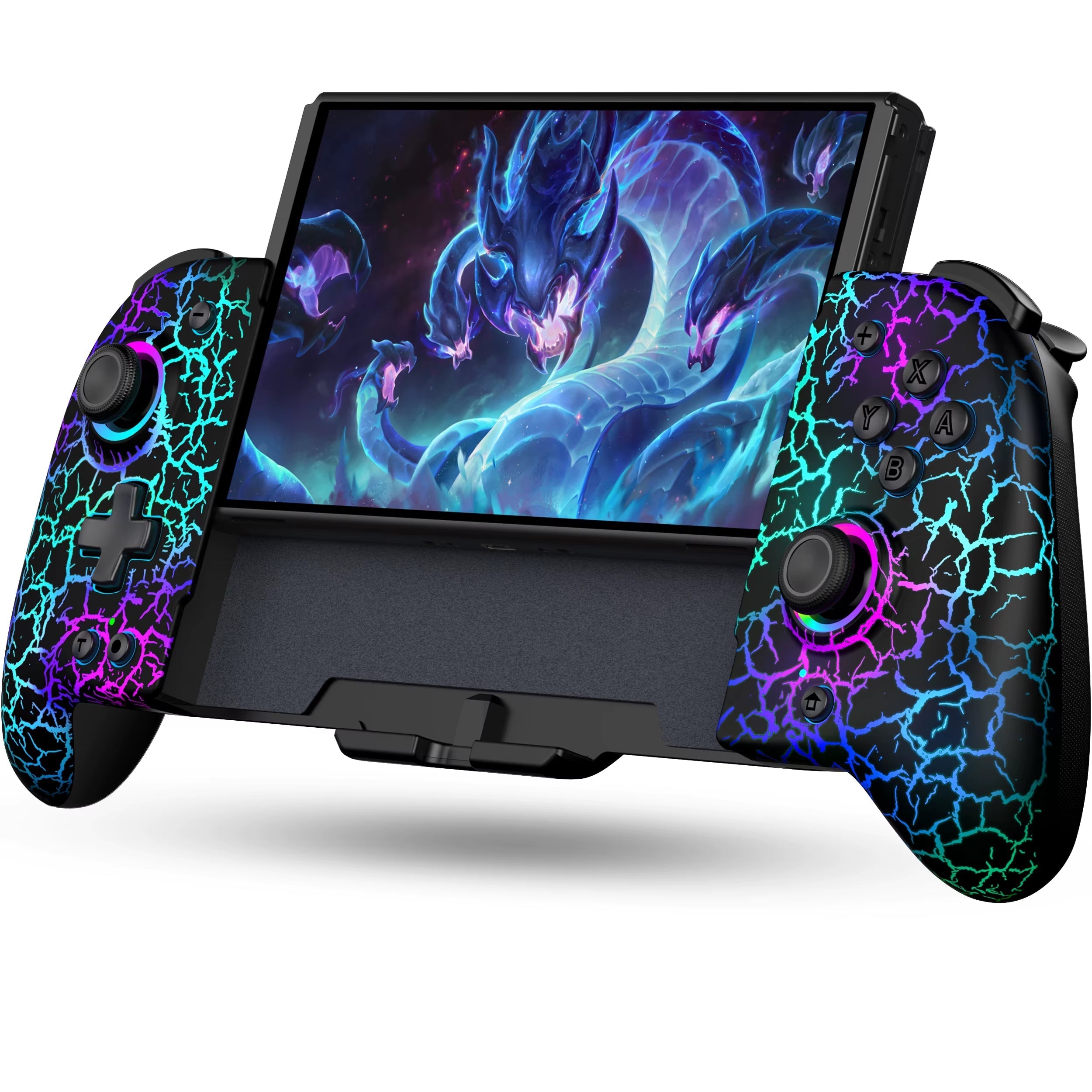 Switch Controller for Nintendo Switch and Switch OLED with Built-In 6-Axis Gyro and Ergonomic Handheld Grip