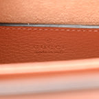 Monogram Textured Dollar Calfskin Small Ophidia Chain Shoulder Bag Cloche Rose Pink