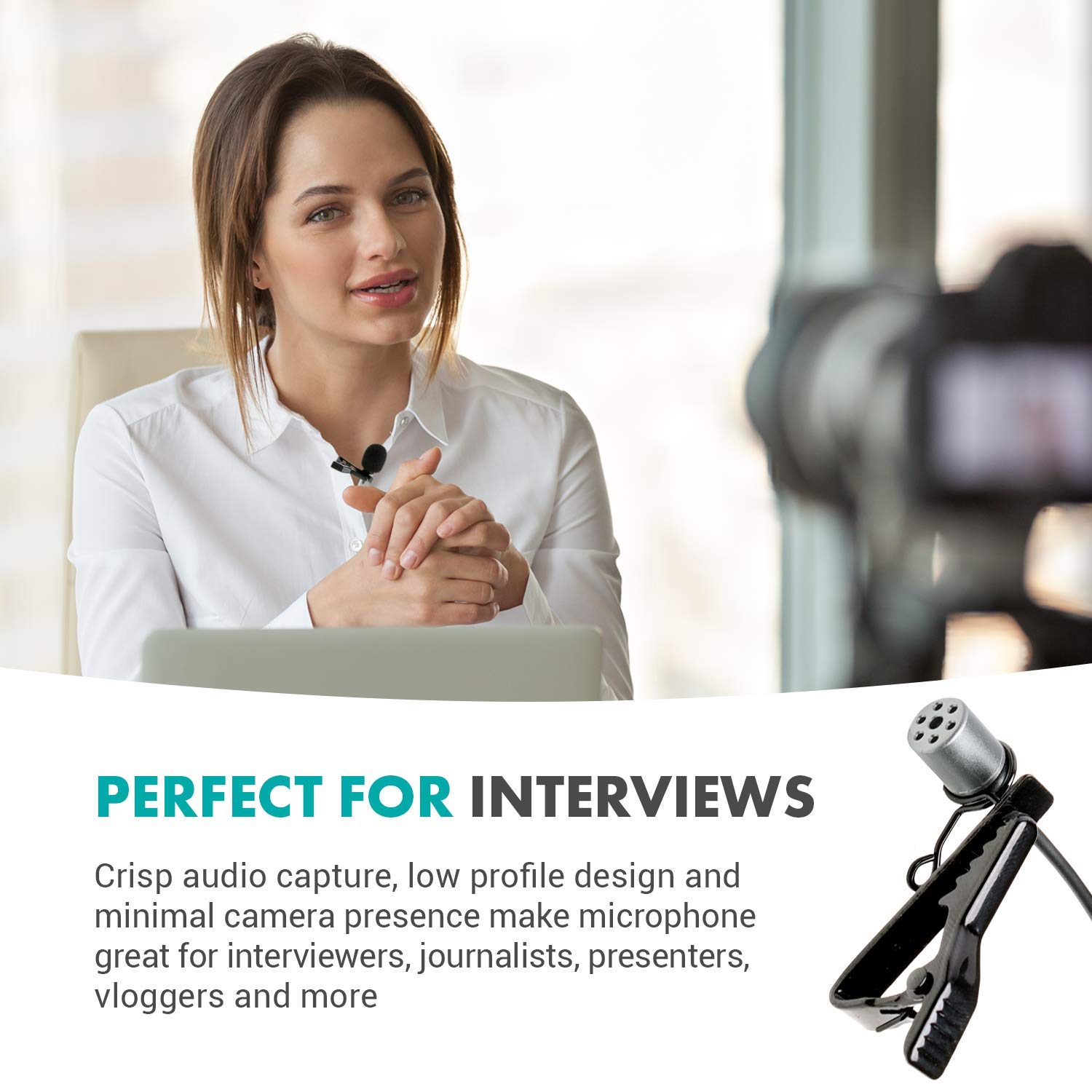 Movo WMX-LAV Lavalier Microphone