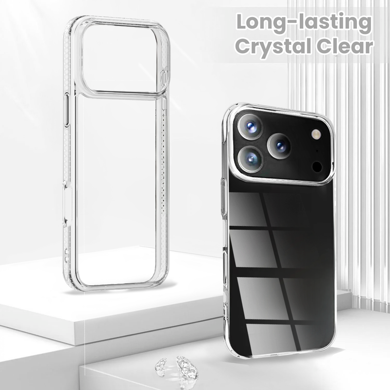 Entronix Case Compatible with iPhone 17 Pro Max - [Hard Back] Thick Clear