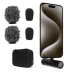 Movo DoubleMic-UC Dual Capsule Mic for iPhone 15 +
